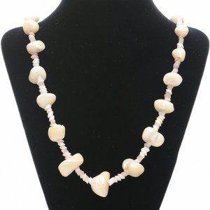 Mother of Pearl Large Nugget Vintage Necklace